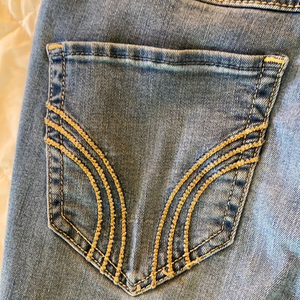Hollister Kids Girls High Rise Distressed Skinny Jeans Light Wash Size 3R - Picture 12 of 14
